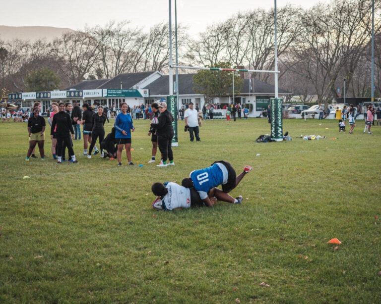 Girls Rugby Tackling