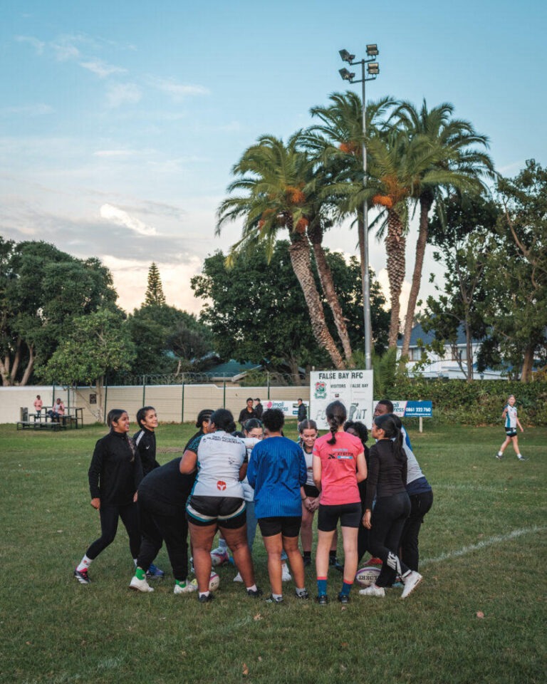 Girls Rugby Team Training