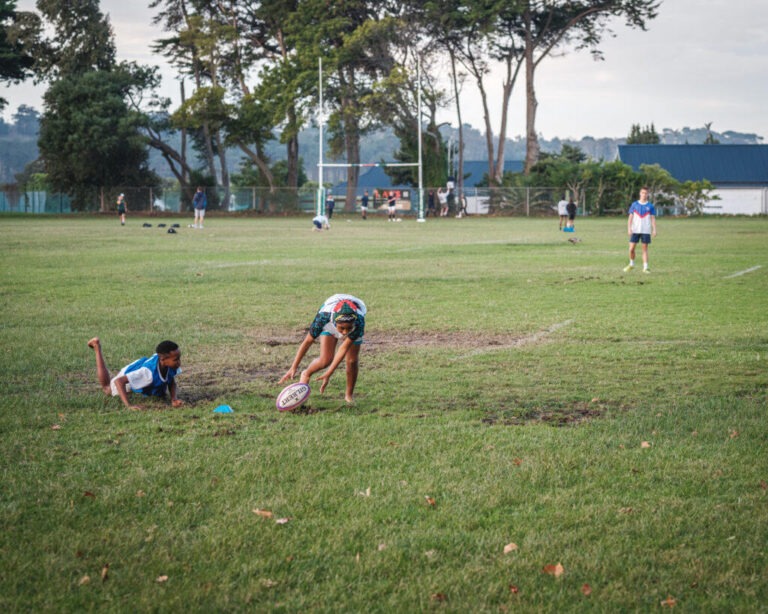 Girls Rugby Field Training