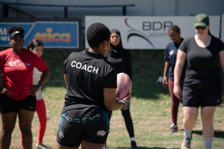 Girls Rugby Coach Shot