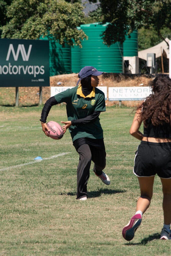 Girls Rugby In Training