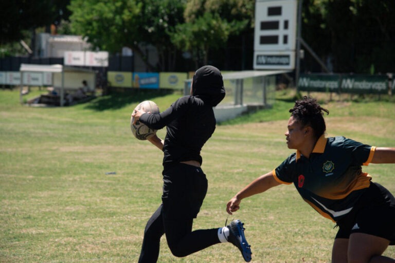 Girls Rugby Action