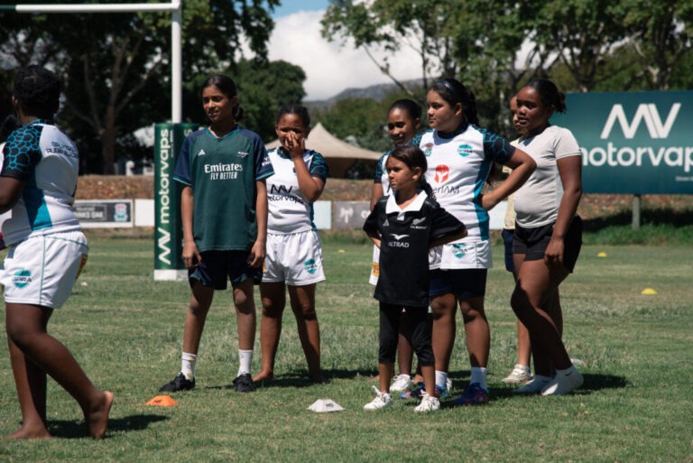 Girls Rugby Training Shot