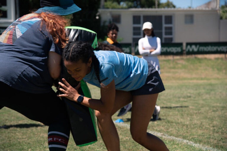 Girls Rugby Tackle