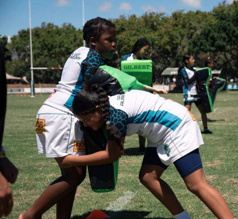Youth Tackle Training Girls rugby