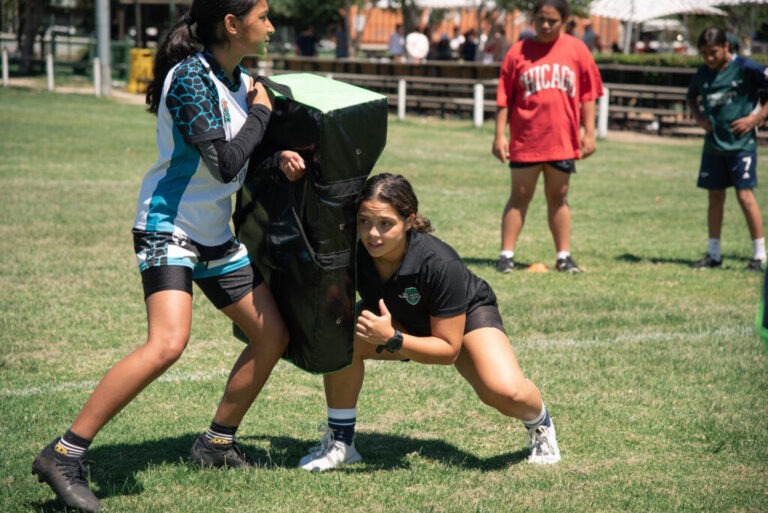 Girls Rugby Tackle