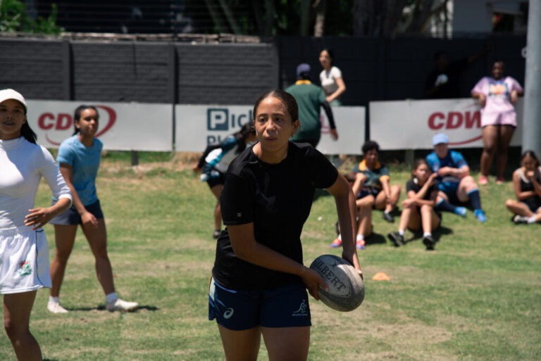 Girls Rugby Action