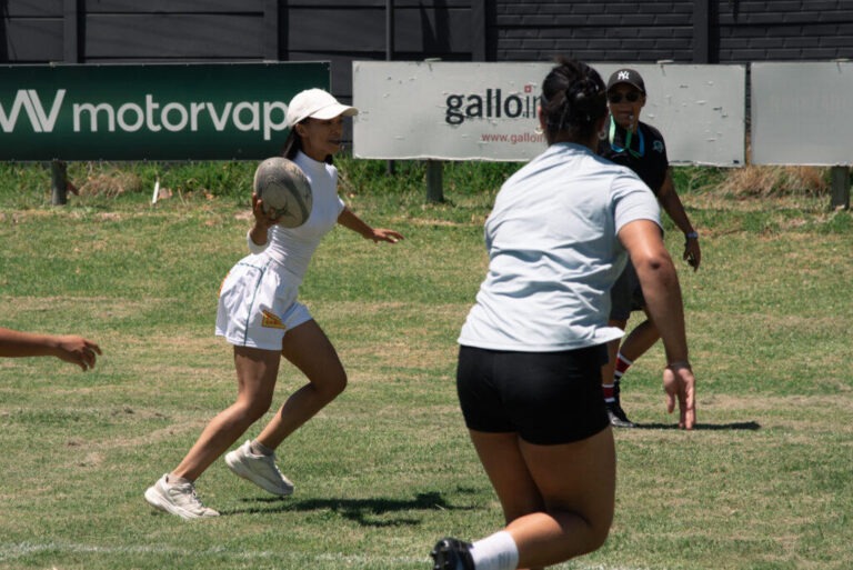 Girls Rugby In Action